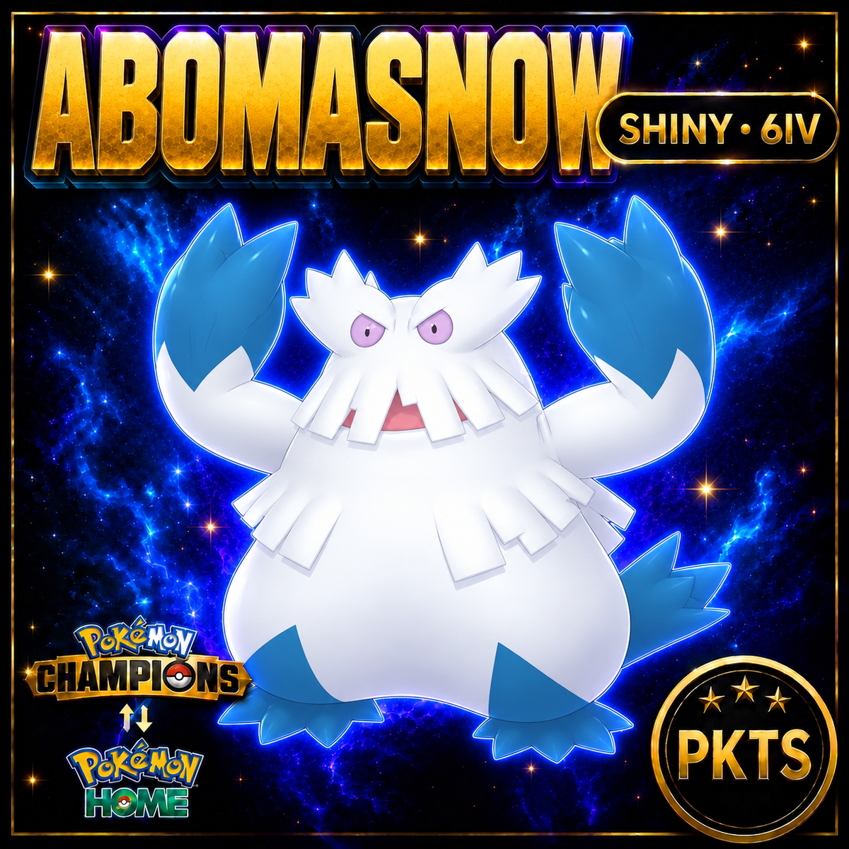 Shiny Abomasnow Pokémon Champions 6IV Competitive Battle Ready - Image 1