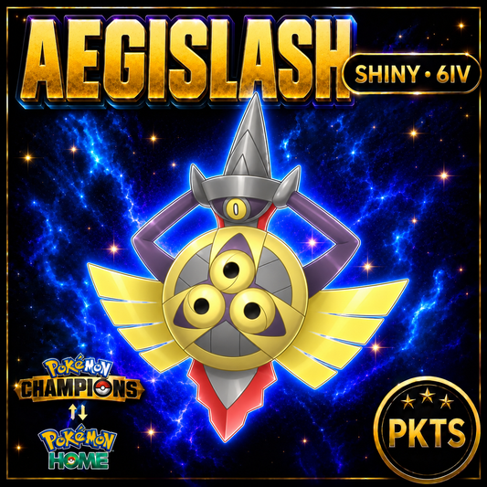 Shiny Aegislash Pokémon Champions 6IV Competitive Battle Ready - Image 1