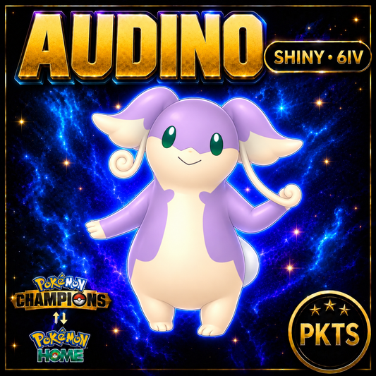Shiny Audino Pokémon Champions 6IV Competitive Battle Ready - Image 1