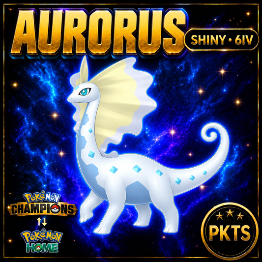 Shiny Aurorus Pokémon Champions 6IV Competitive Battle Ready - Image 1