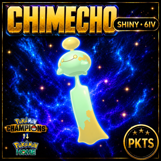 Shiny Chimecho Pokémon Champions 6IV Competitive Battle Ready - Image 1