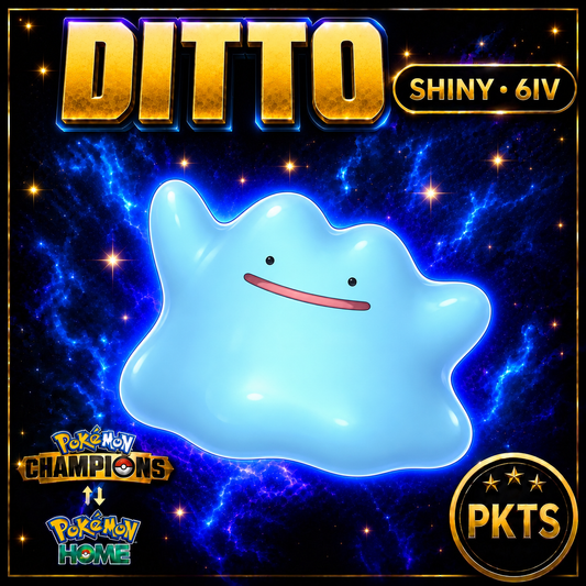Shiny Ditto Pokémon Champions 6IV Competitive Battle Ready - Image 1
