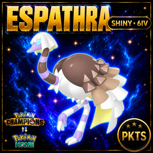Shiny Espathra Pokémon Champions 6IV Competitive Battle Ready - Image 1