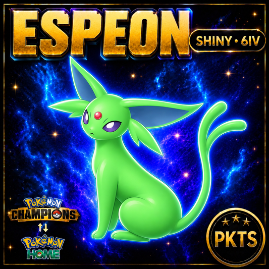 Shiny Espeon Pokémon Champions 6IV Competitive Battle Ready - Image 1