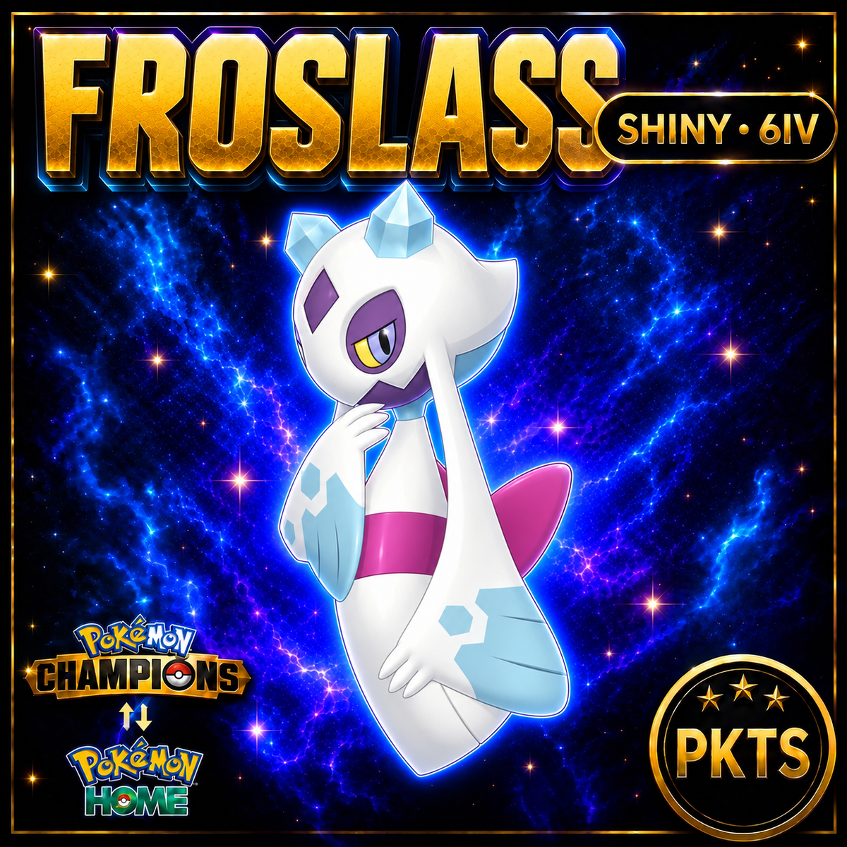 Shiny Froslass Pokémon Champions 6IV Competitive Battle Ready - Image 1