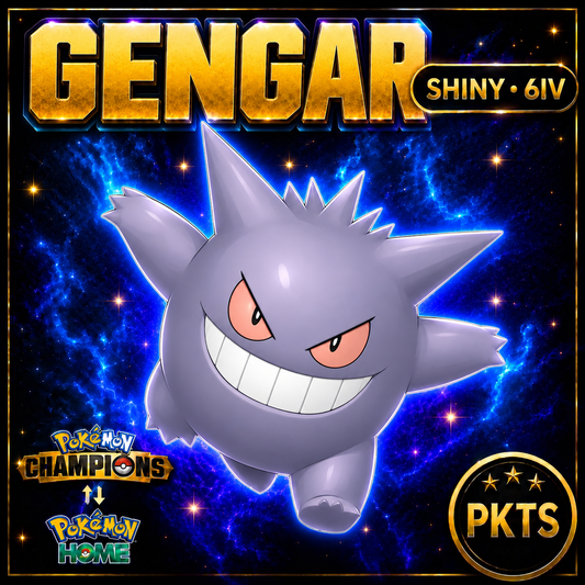 Shiny Gengar Pokémon Champions 6IV Competitive Battle Ready - Image 1