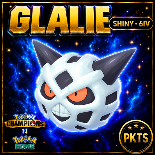 Shiny Glalie Pokémon Champions 6IV Competitive Battle Ready - Image 1