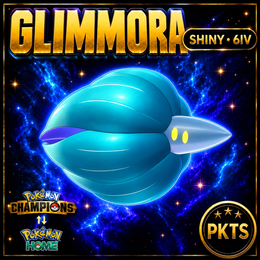 Shiny Glimmora Pokémon Champions 6IV Competitive Battle Ready - Image 1