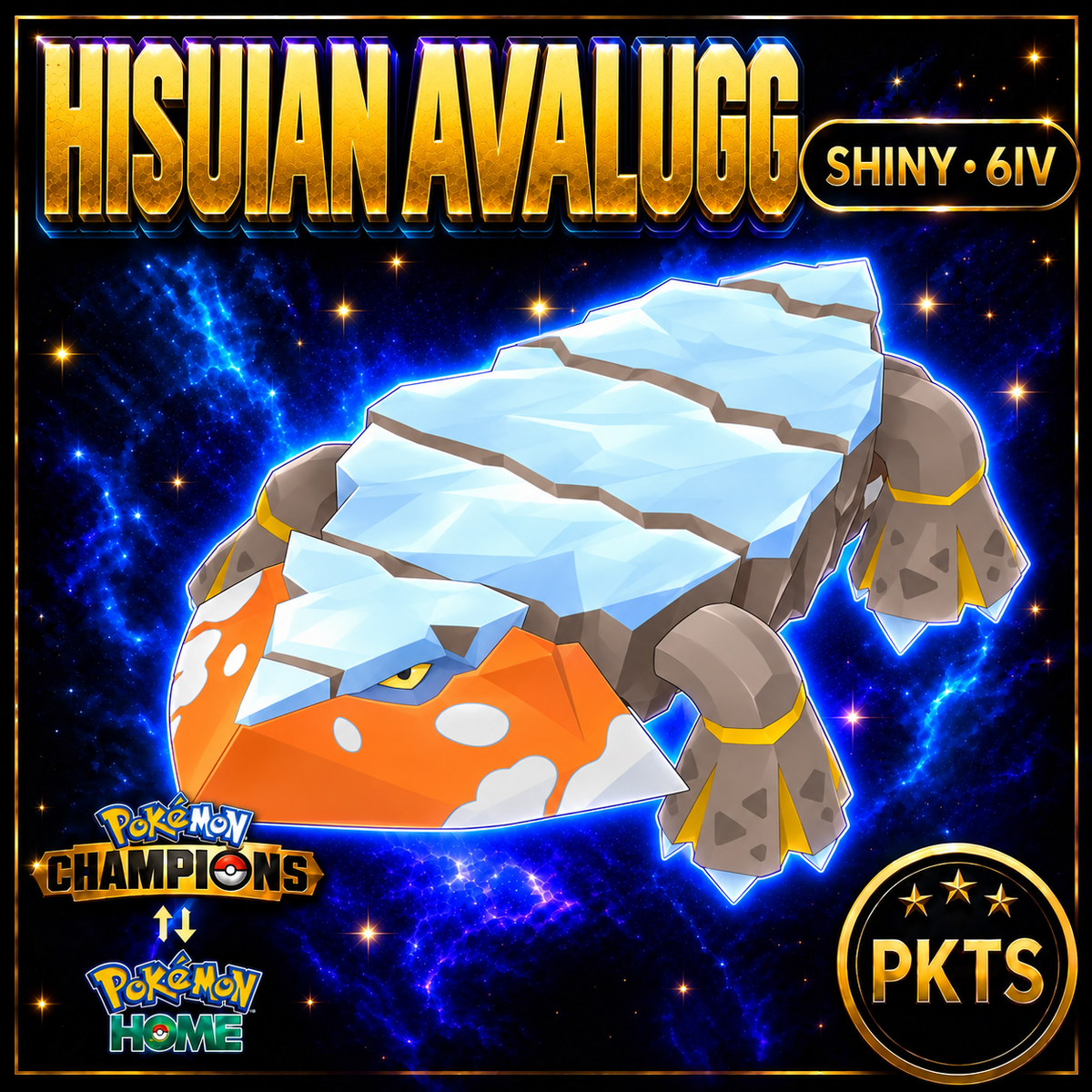 Shiny Hisuian Avalugg Pokémon Champions 6IV Competitive Battle Ready - Image 1
