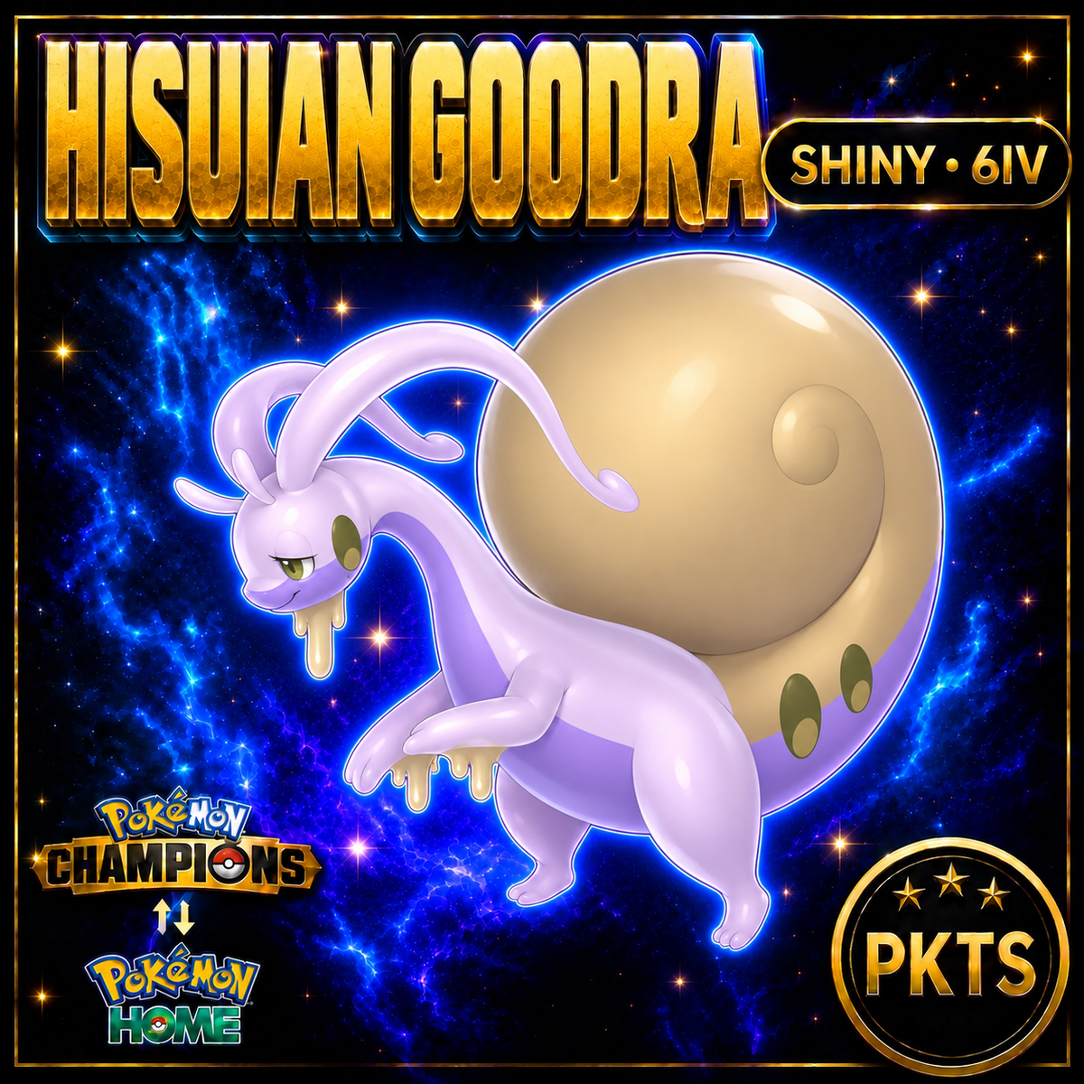 Shiny Hisuian Goodra Pokémon Champions 6IV Competitive Battle Ready - Image 1