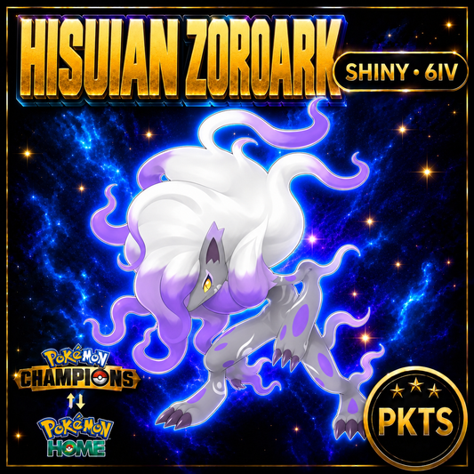 Shiny Hisuian Zoroark Pokémon Champions 6IV Competitive Battle Ready - Image 1