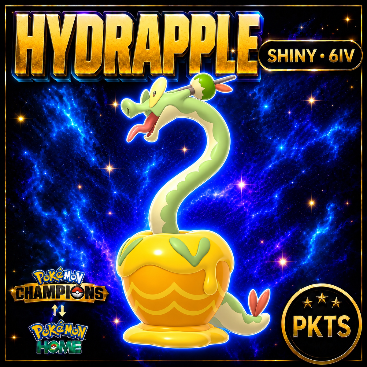 Shiny Hydrapple Pokémon Champions 6IV Competitive Battle Ready - Image 1