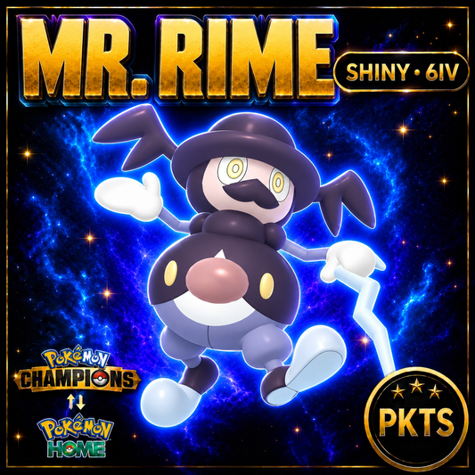 Shiny Mr. Rime Pokémon Champions 6IV Competitive Battle Ready - Image 1