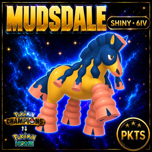 Shiny Mudsdale Pokémon Champions 6IV Competitive Battle Ready - Image 1