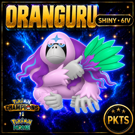 Shiny Oranguru Pokémon Champions 6IV Competitive Battle Ready - Image 1