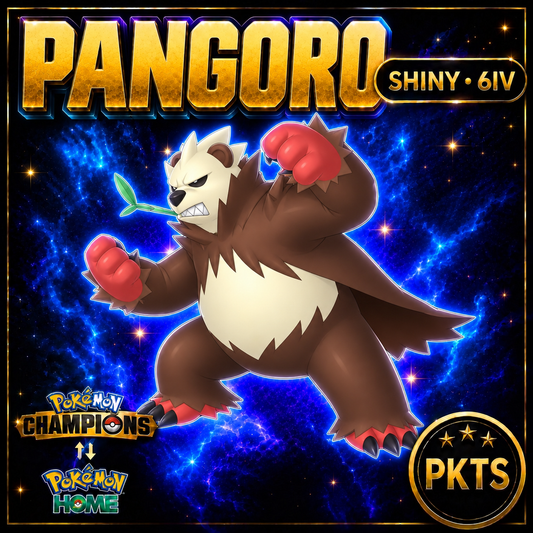 Shiny Pangoro Pokémon Champions 6IV Competitive Battle Ready - Image 1