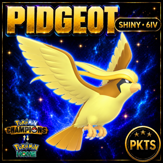 Shiny Pidgeot Pokémon Champions 6IV Competitive Battle Ready - Image 1