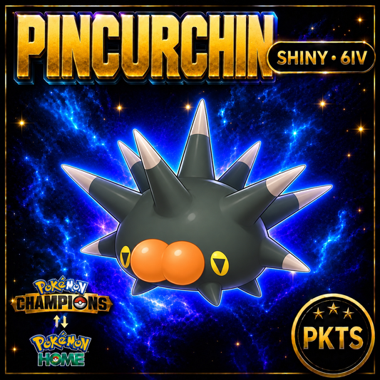 Shiny Pincurchin Pokémon Champions 6IV Competitive Battle Ready - Image 1