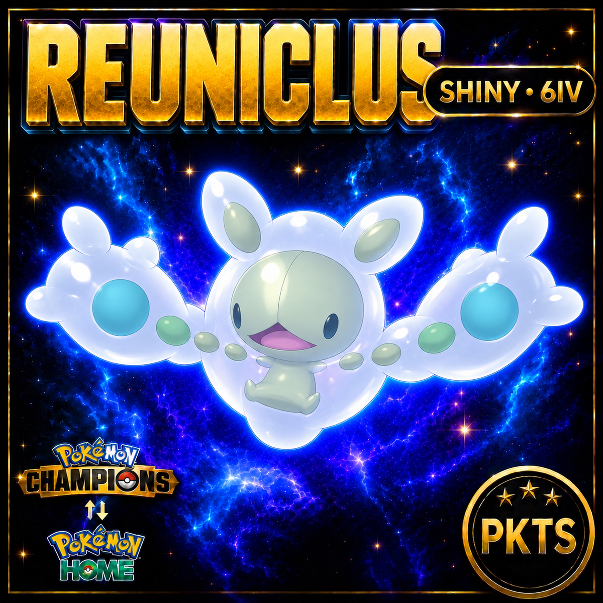 Shiny Reuniclus Pokémon Champions 6IV Competitive Battle Ready - Image 1