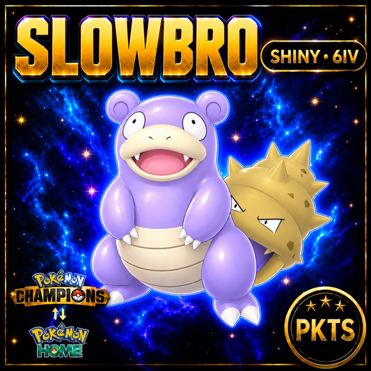 Shiny Slowbro Pokémon Champions 6IV Competitive Battle Ready - Image 1