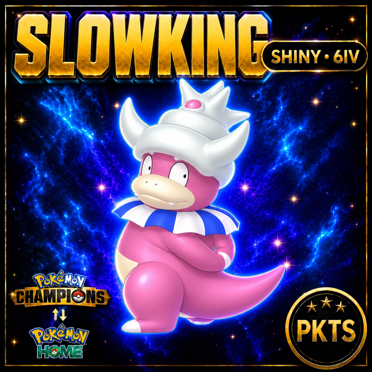 Shiny Slowking Pokémon Champions 6IV Competitive Battle Ready - Image 1