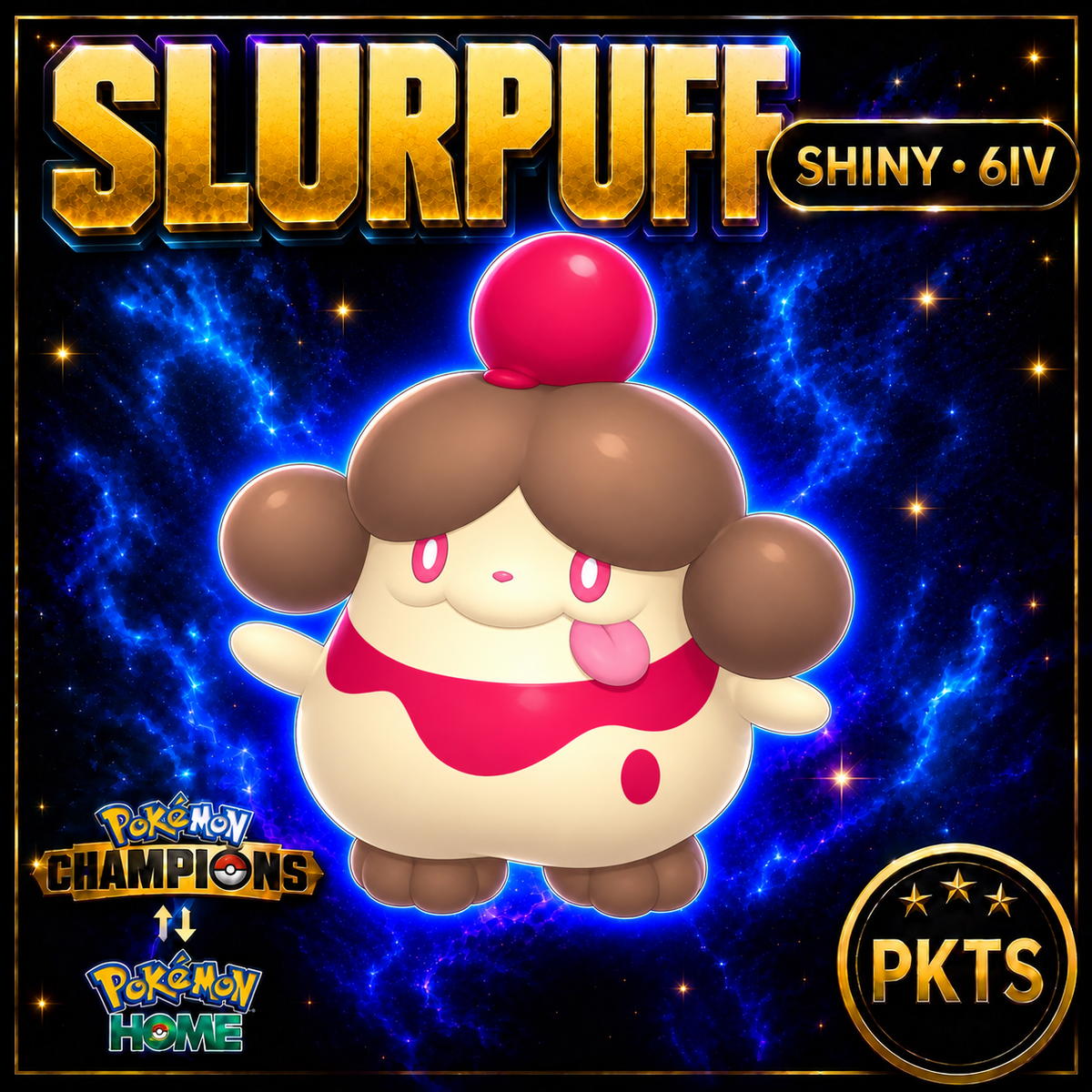 Shiny Slurpuff Pokémon Champions 6IV Competitive Battle Ready - Image 1