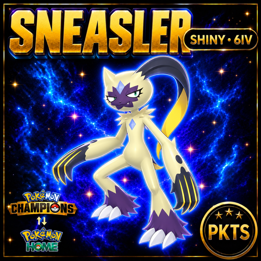 Shiny Sneasler Pokémon Champions 6IV Competitive Battle Ready - Image 1