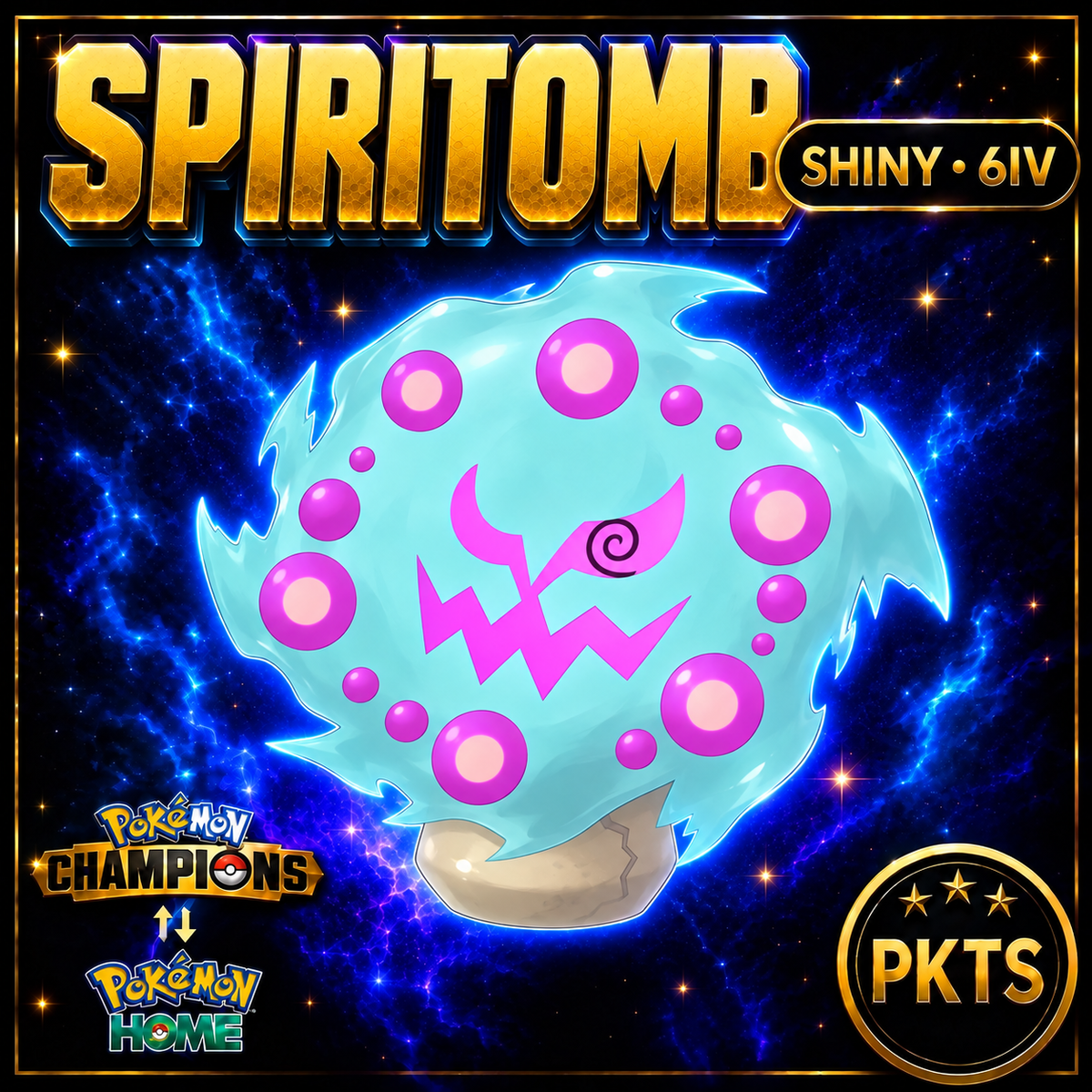 Shiny Spiritomb Pokémon Champions 6IV Competitive Battle Ready - Image 1