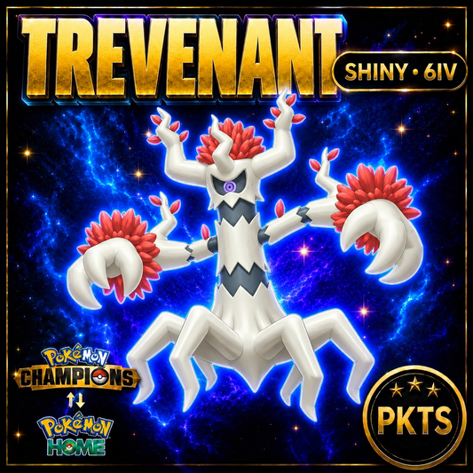 Shiny Trevenant Pokémon Champions 6IV Competitive Battle Ready - Image 1