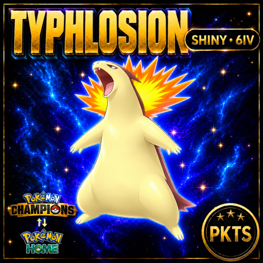Shiny Typhlosion Pokémon Champions 6IV Competitive Battle Ready - Image 1