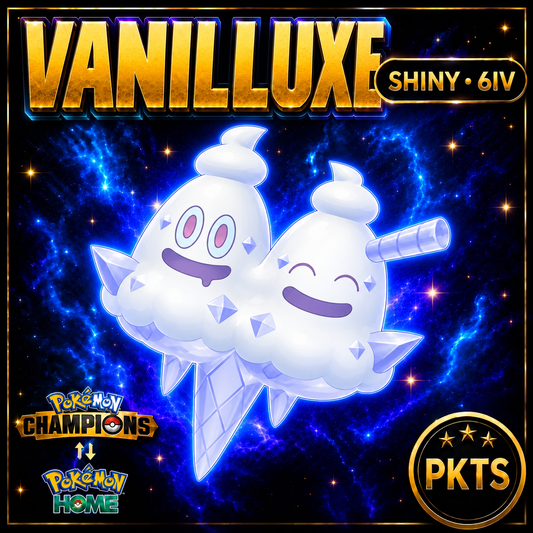 Shiny Vanilluxe Pokémon Champions 6IV Competitive Battle Ready - Image 1
