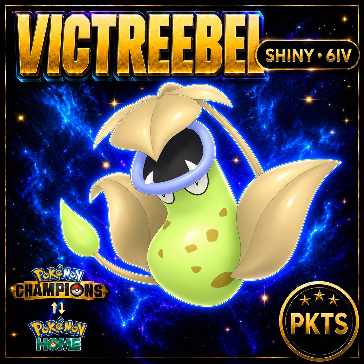 Shiny Victreebel Pokémon Champions 6IV Competitive Battle Ready - Image 1