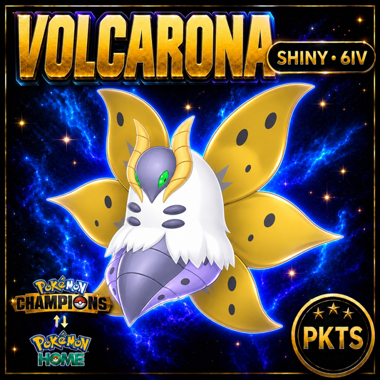 Shiny Volcarona Pokémon Champions 6IV Competitive Battle Ready - Image 1