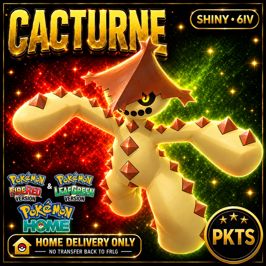 Shiny Cacturne — HOME DELIVERY ONLY; NO TRANSFER BACK TO FRLG