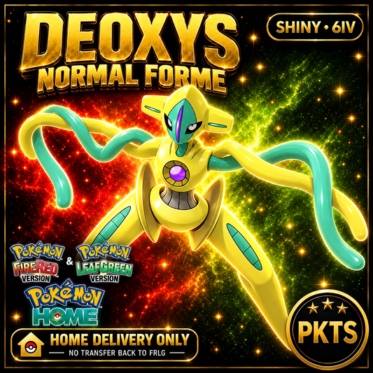 Shiny Deoxys Normal Forme — Pokémon HOME delivery only; no transfer back to FRLG