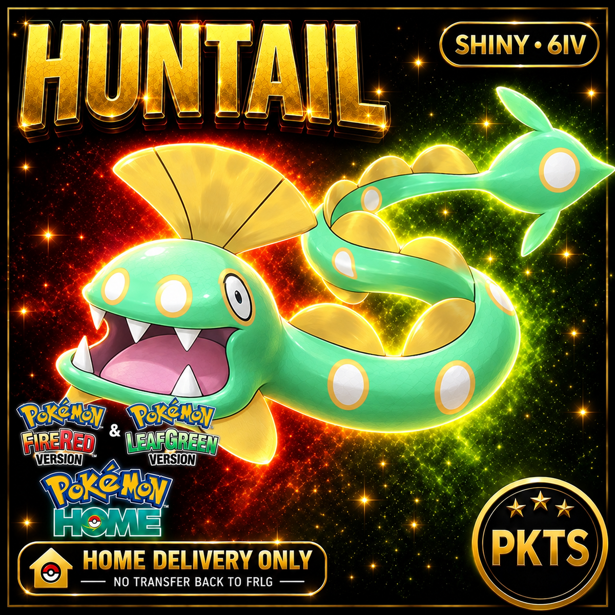Shiny Huntail — HOME DELIVERY ONLY; NO TRANSFER BACK TO FRLG