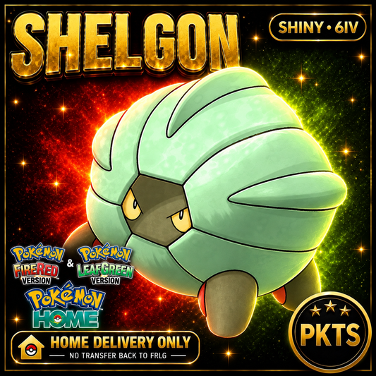 Shiny Shelgon. Pokémon HOME delivery only; no transfer back to FRLG.