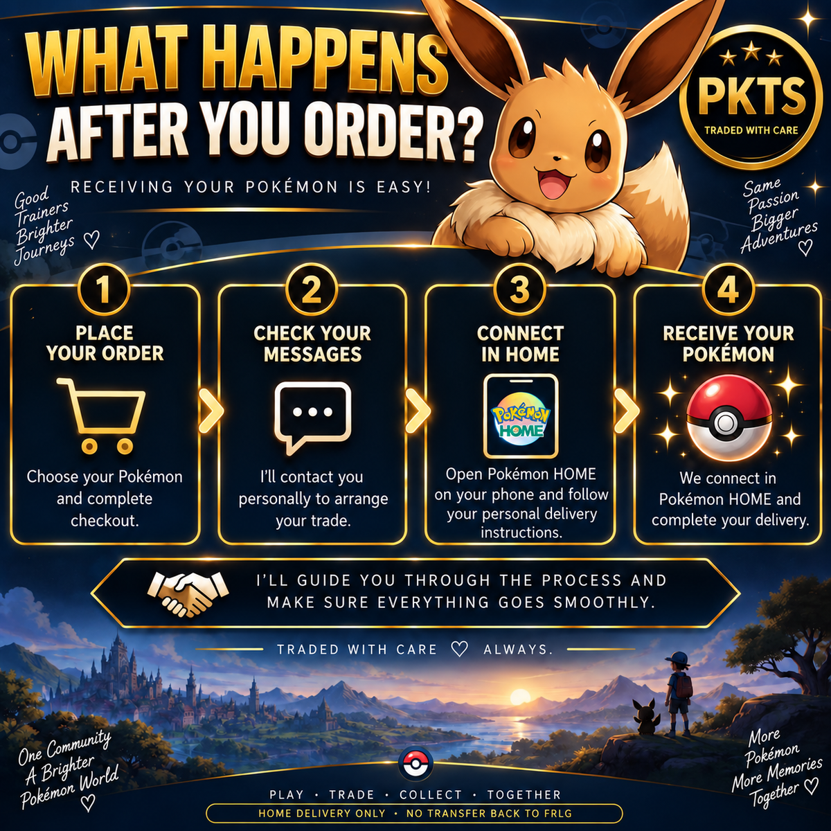 What Happens After You Order? Personal Pokémon HOME delivery from PokeTradingShop.
