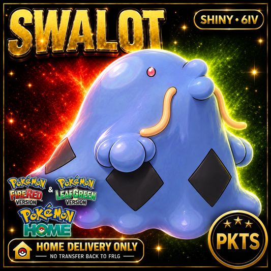 Shiny Swalot. Pokémon HOME delivery only; no transfer back to FRLG.