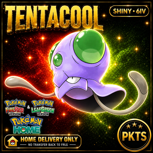 Shiny Tentacool. Pokémon HOME delivery only; no transfer back to FRLG.