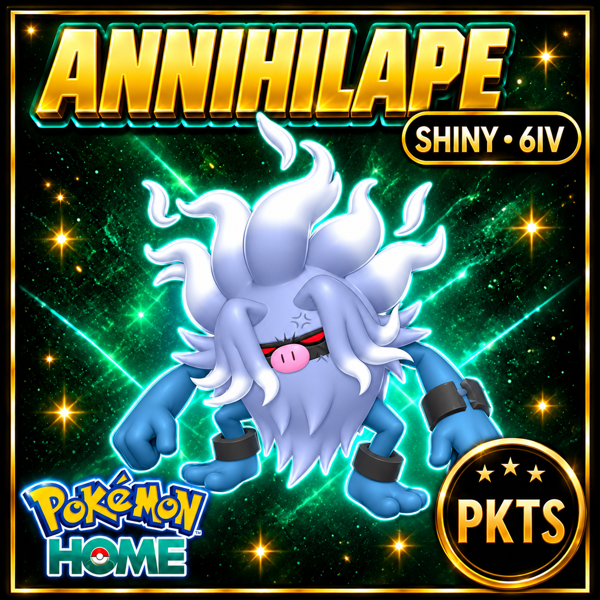 Shiny Annihilape 6IV Pokémon Scarlet Violet Link Trade | PKTS