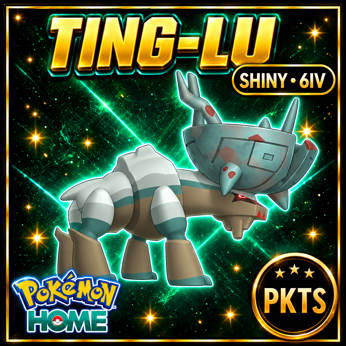 Shiny Ting-Lu 6IV Pokémon Scarlet Violet Link Trade | PKTS