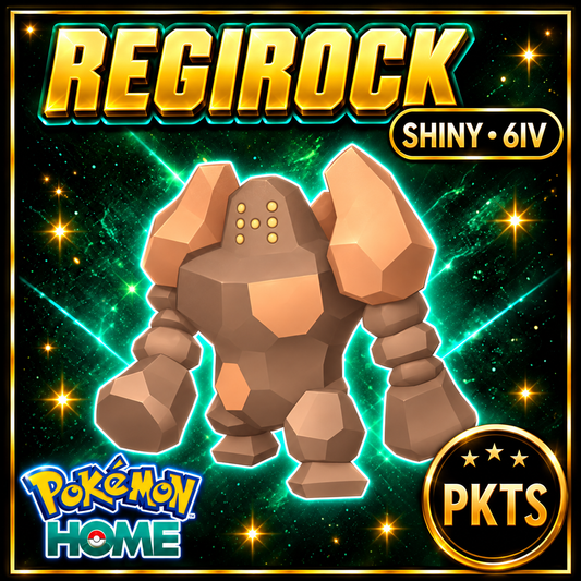 Shiny Regirock Pokémon Sword Shield 6IV PKTS Image 1