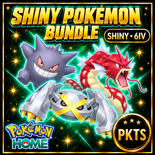 Shiny Gengar Gyarados Metagross Pokémon HOME Bundle 6IV Competitive Battle Ready - Image 1