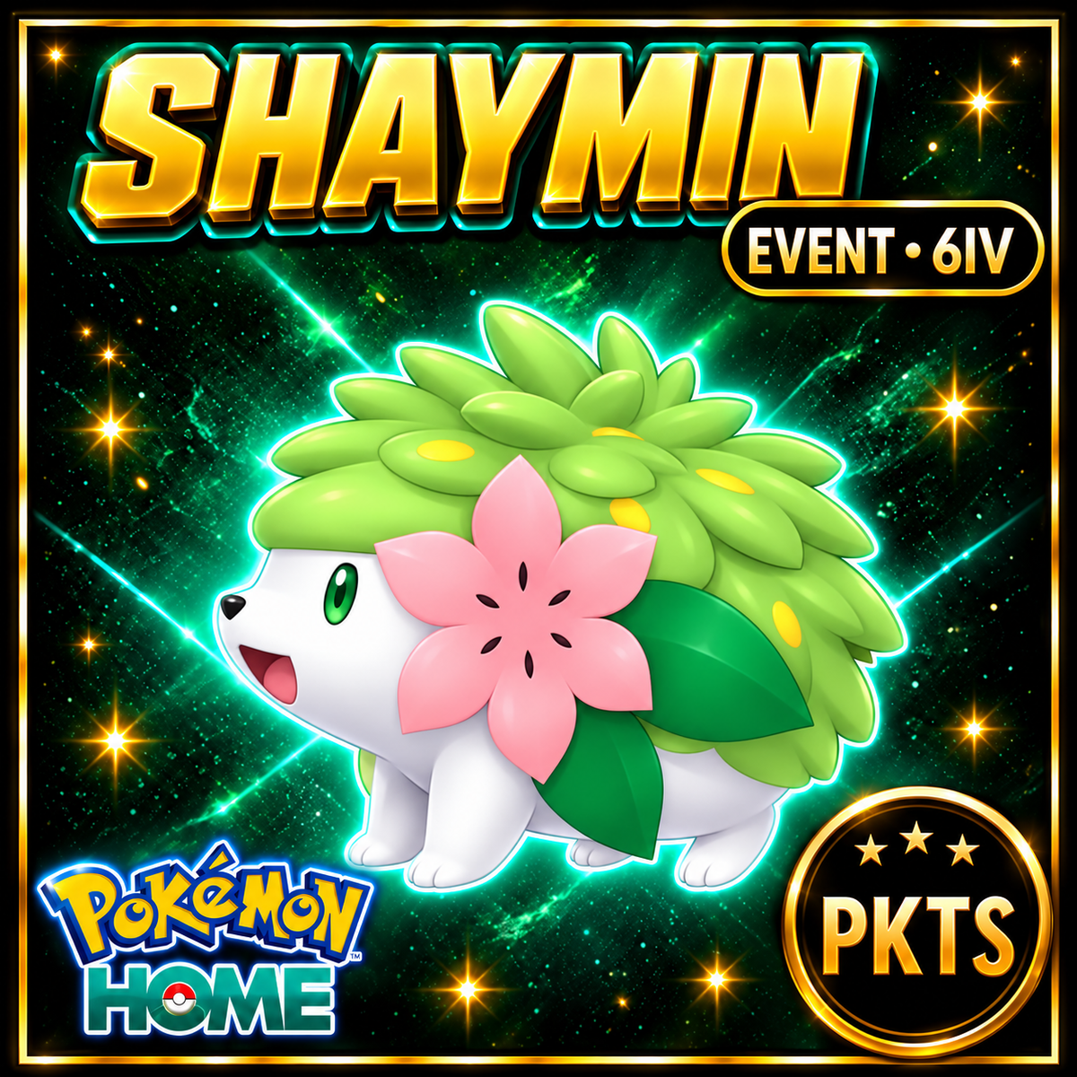 Event Shaymin Lv.30 Original Pokémon HOME + Scarlet Violet Compatible Japanese Name Legit Bonus Gift Included - Image 1