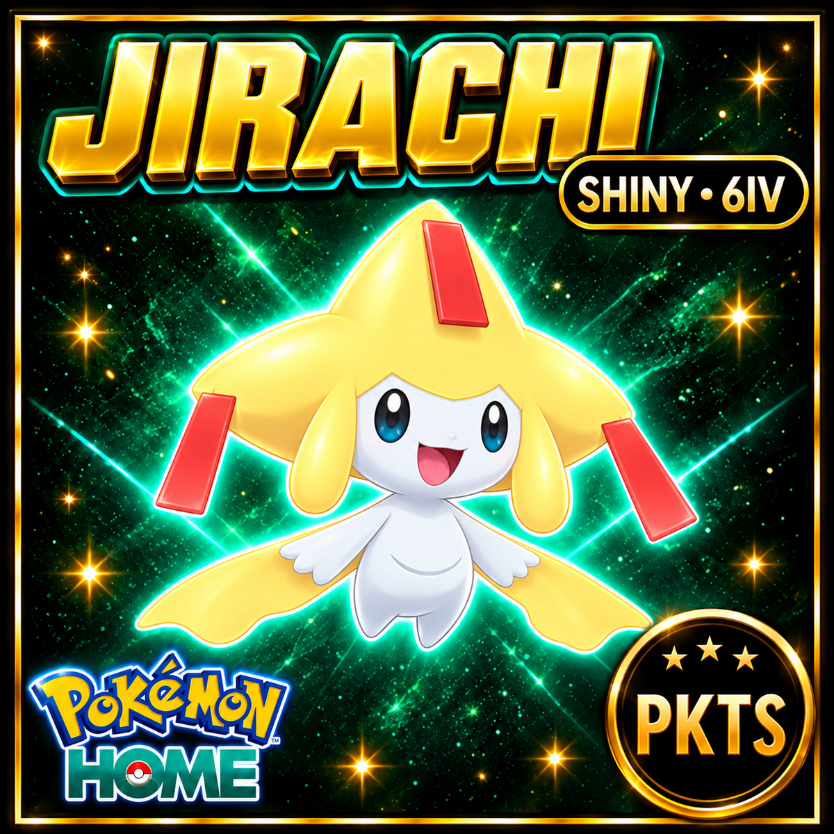 Shiny Jirachi 6IV Pokémon Scarlet Violet Link Trade | PKTS