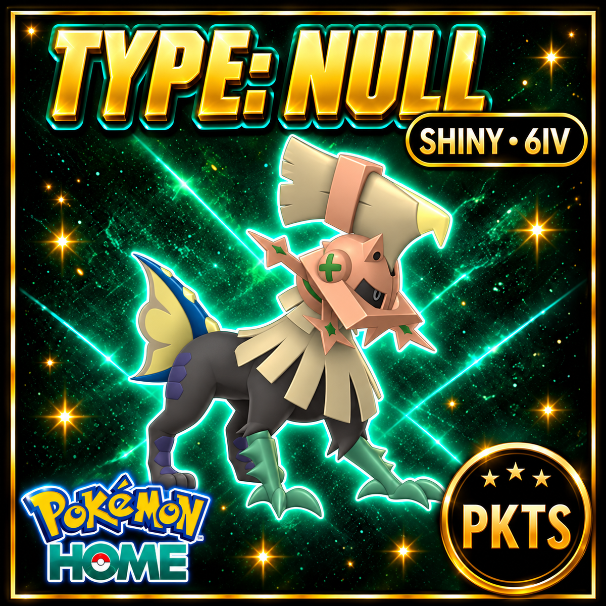 Shiny TYPE: NULL Pokémon HOME 6IV Competitive Battle Ready - Image 1