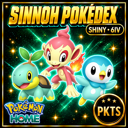 Pokemon HOME 6IV Shiny SINNOH POKEDEX Pokemon Scarlet Violet Pokemon Sword Shield, Pokemon Lets Go, Pokemon BdSp, Pokemon Legends Arceus - Image 1