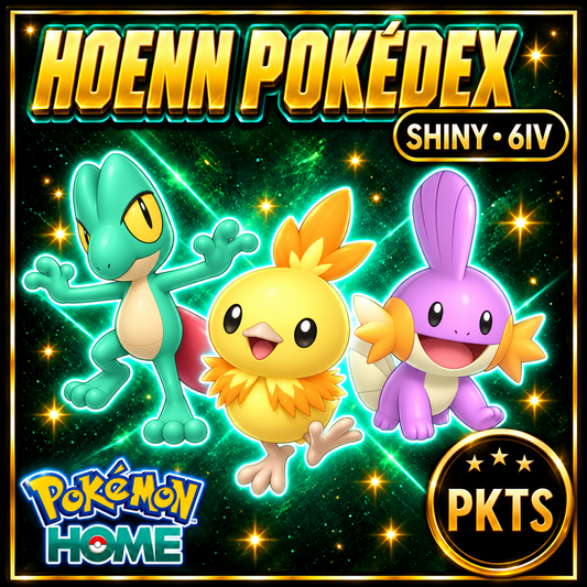 Pokemon HOME 6IV Shiny HOENN POKEDEX Pokemon Scarlet Violet Pokemon Sword Shield Pokemon Lets Go, Pokemon BdSp, Pokemon Legends Arceus - Image 1