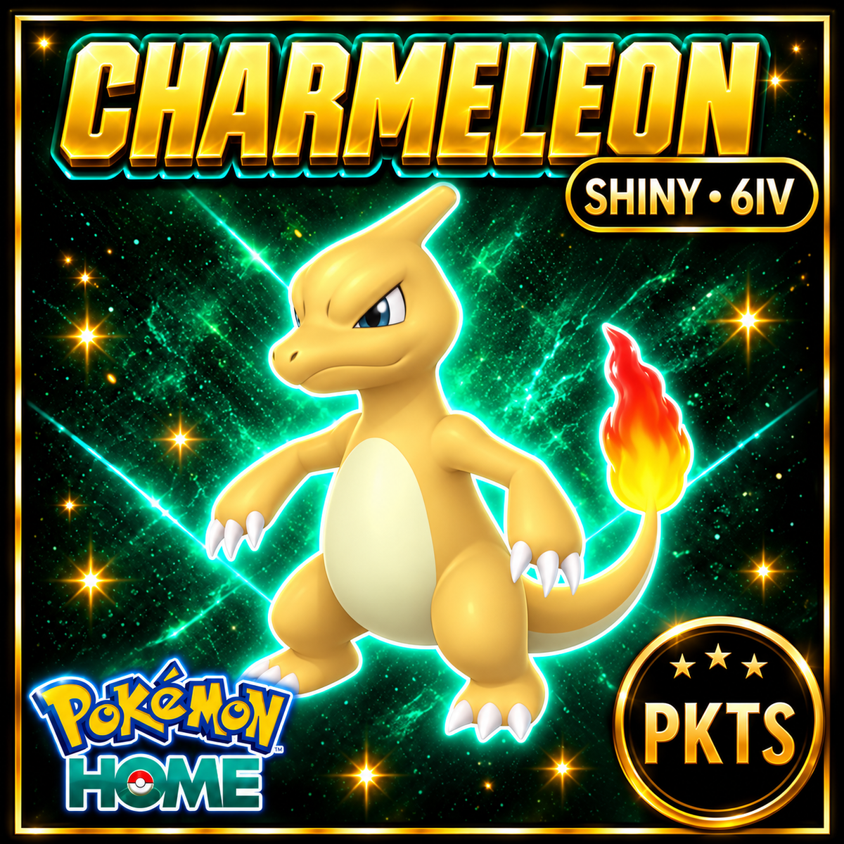 Shiny Charmeleon Pokémon HOME 6IV Competitive Battle Ready - Image 1